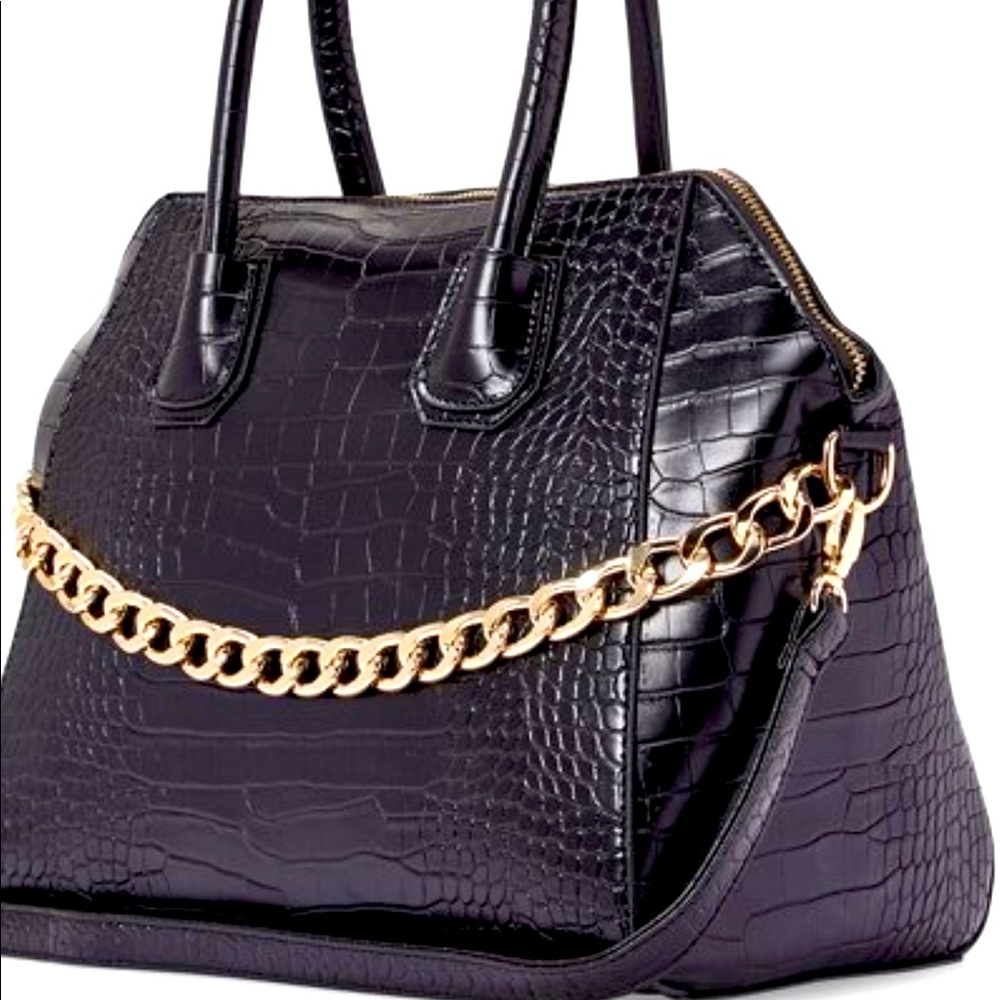 Black chained Satchel